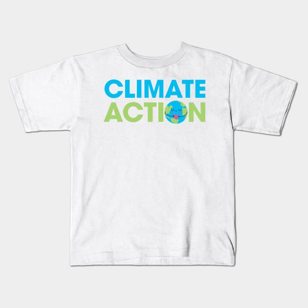 Climate Action - Mother Earth Kids T-Shirt by zeeshirtsandprints